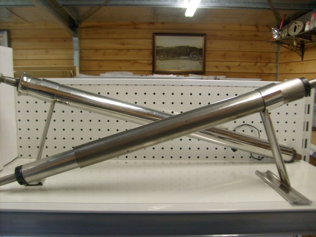 STEERING COLUMN 34" COLLAPSIBLE POLISHED WITH HORN HOTROD Early Times